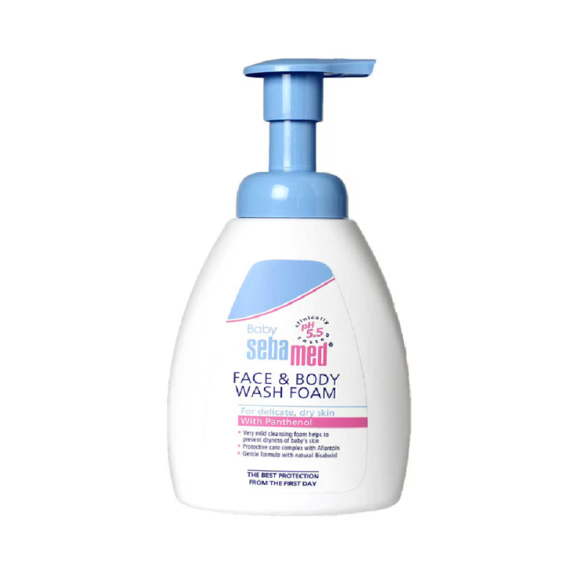 Sebamed Baby Face & Body Wash 400 ml, pH 5.5, Soap Free, Tear Free
