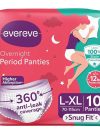 Evereve Period Panty For Girls & Women, (L-XL), 10 Pcs, 360 Degree Coverage, 0% Leaks, High Absorbency For Heavy Flow, Maternity Delivery Pads, Postpartum & Overnight Protection, Disposable Panty