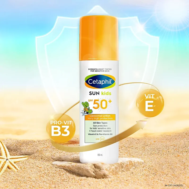 Cetaphil Sunscreen for Kids SPF 50 | Dermat Tested - Image 3