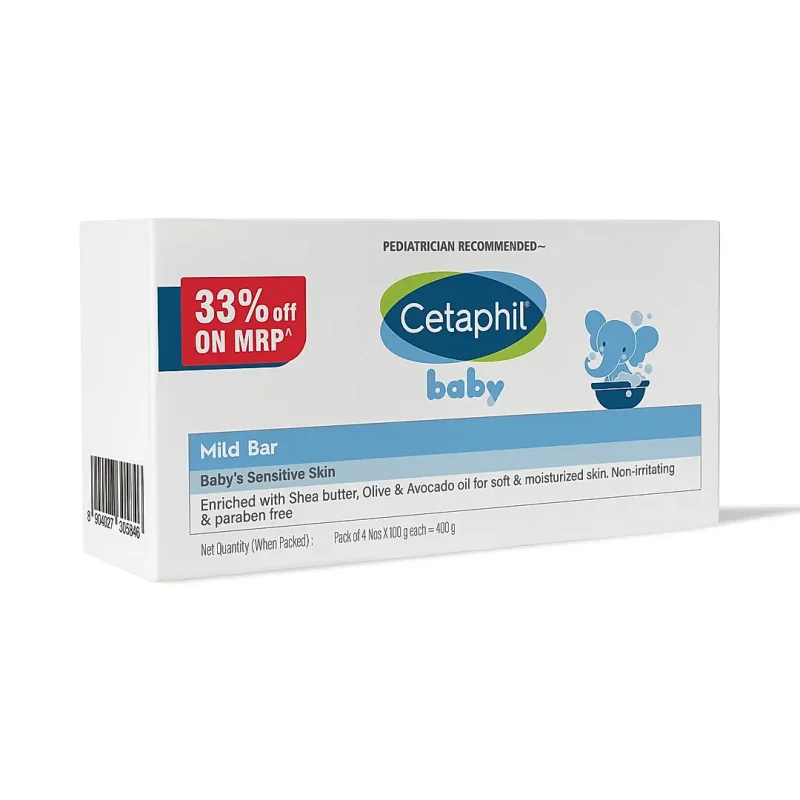 Cetaphil Baby Mild Bar - (4x100gm)