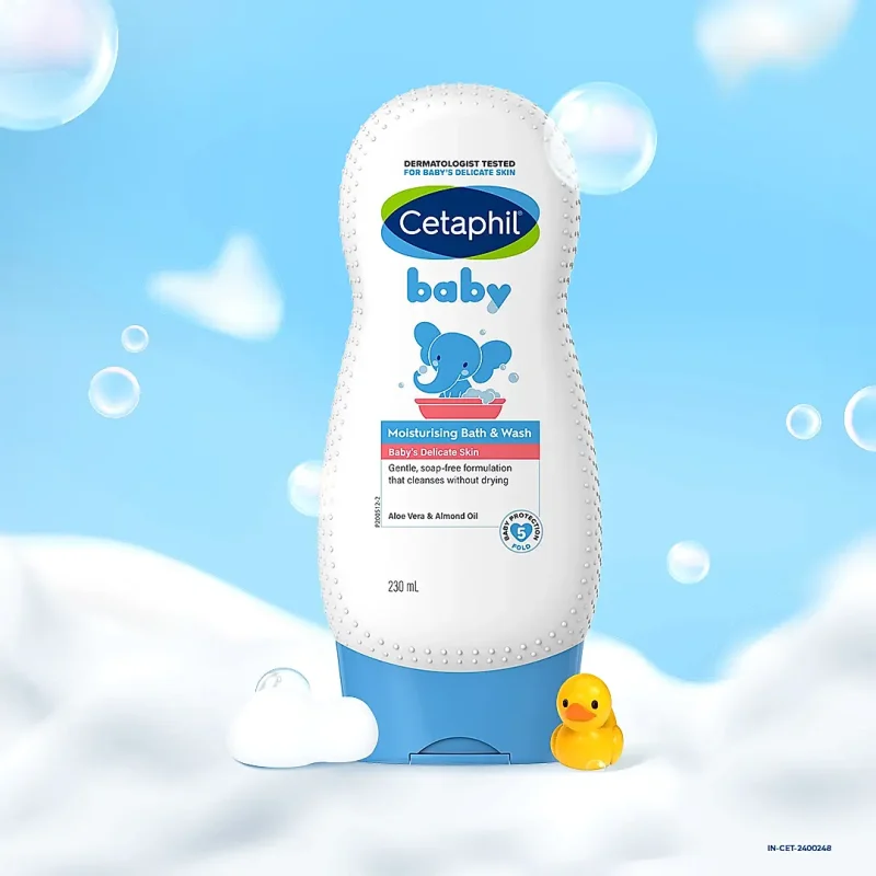 Cetaphil Baby Moisturising Bath & Wash 230ml | Dermat Tested - Image 2