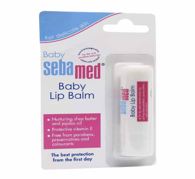 Sebamed Baby Lip Balm 4.8 gm, With Shea butter, Jojoba oil & Beeswax