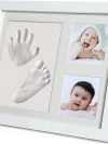 asting & Photo Memory Keepsake Frame,Baby Handprint & Footprint Frame Kit,Keepsake Memorial Picture Frames Registry for Newborn Boys Girls
