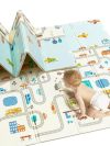 6 mm Baby Play Mat - Foldable PlayMats, Floor Playmat for Babies 0 to 12 Months, Kids Playing Mat, Crawling Baby playmat, Waterproof, Extra Large Size (6mm), Reversible Foam Playmat