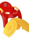 Baby Toilet Training Chair Potty Seat with Upper Closing Lid and Removable Bowl (Color May Vary)