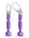 Baby Self Feeding Spoon Set, Soft Silicone Tip, Bpa Free, 2 Pcs