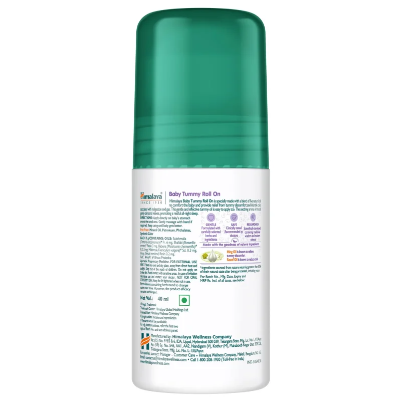 Himalaya Baby Tummy Roll On 40ml - Image 3