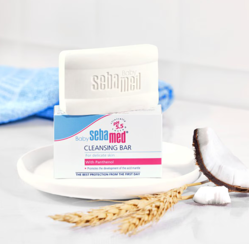 Sebamed Baby Cleansing Bar , pH 5.5, Soap Free, Tear Free, With Panthenol