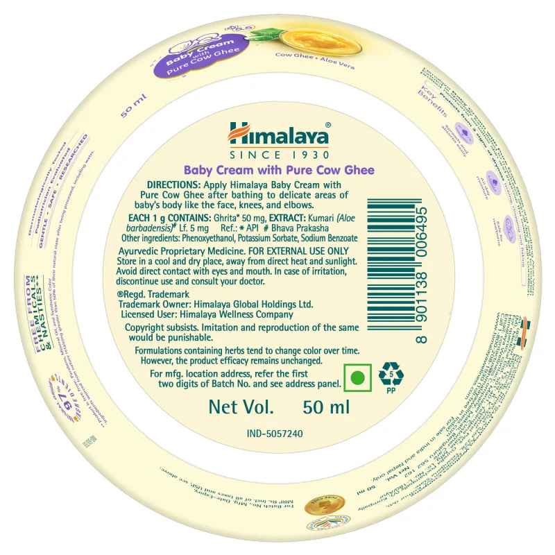 Himalaya Baby Cream With Pure Cow Ghee - Image 6