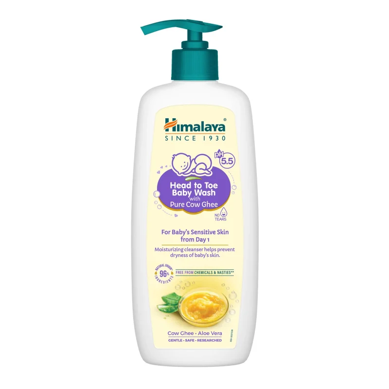 Himalaya Head to Toe Baby Wash with Pure Cow Ghee - Image 3