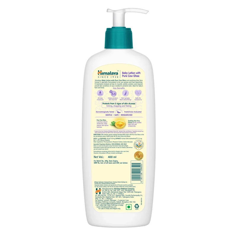 Himalaya Baby Lotion with Pure Cow Ghee - Image 2