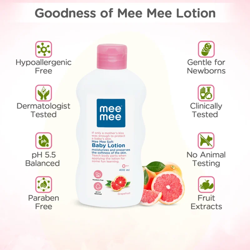 Mee Mee Soft Moisturizing Baby Lotion with Fruit Extracts - Image 7