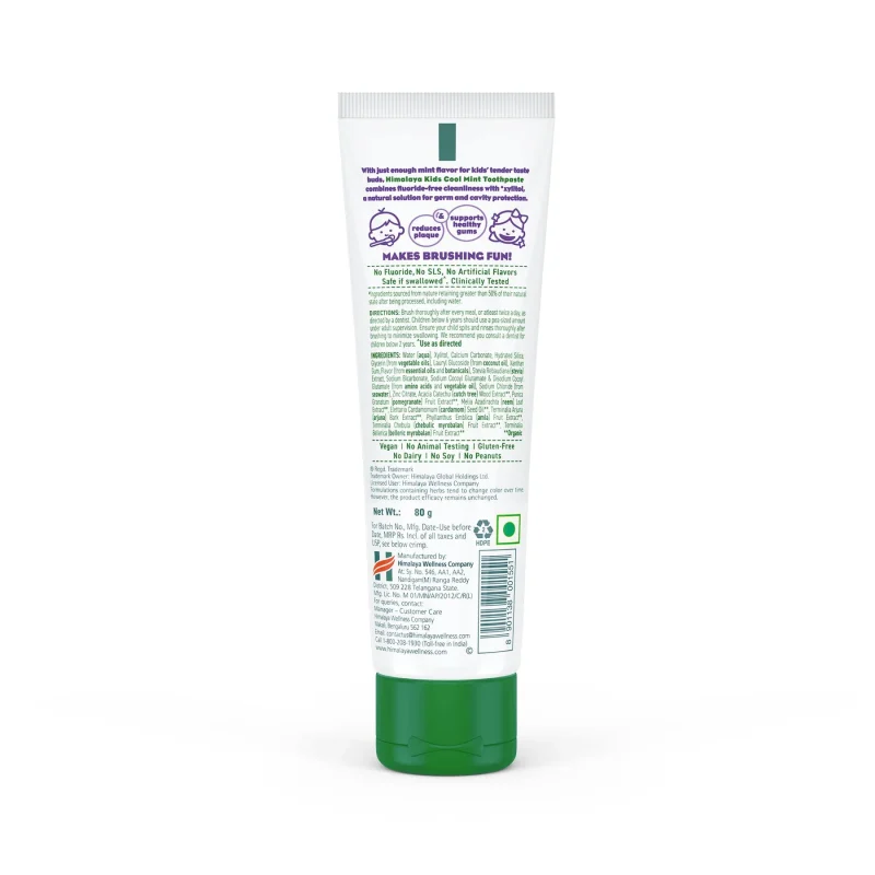 Himalaya Kids Cool Mint Toothpaste 80g - Image 2