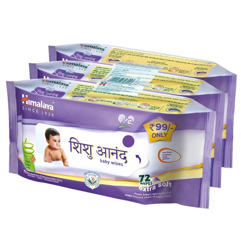 Himalaya Shishu Anand Baby Wipes - Image 2
