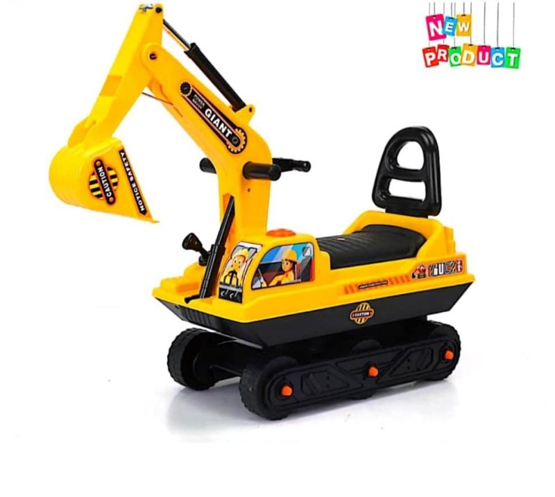 2 in 1 Baby JCB Potty  with Removable Bowl & Ride-On Toy with Steering, Flashing Lights & Horn