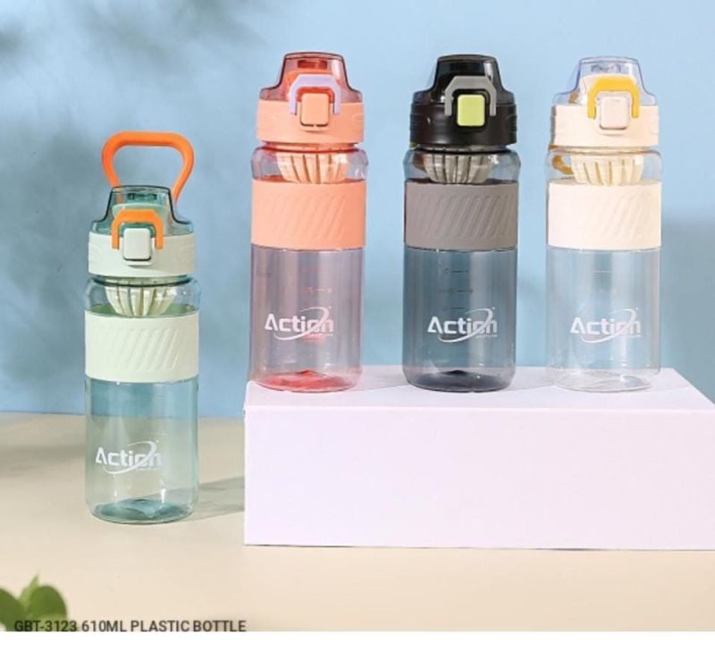 GBT-3123 BPA free Leak Proof 610ml Water Bottle for | School kids | Office | Sports – (Pack of 1 bottle)
