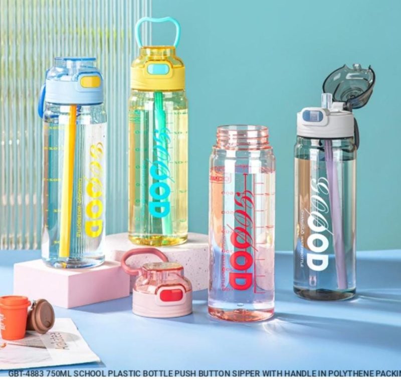 GBT-4883 Sport Water Bottle Sipper with Straw & Handle - 750ml