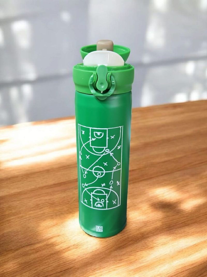 GBT-3366 Double Walled Stainless Steel Water Bottle for Kids 420 ML| Adorable Pirate Doodle Print, Lightweight, leakproof Insulated Water Bottle - Image 3