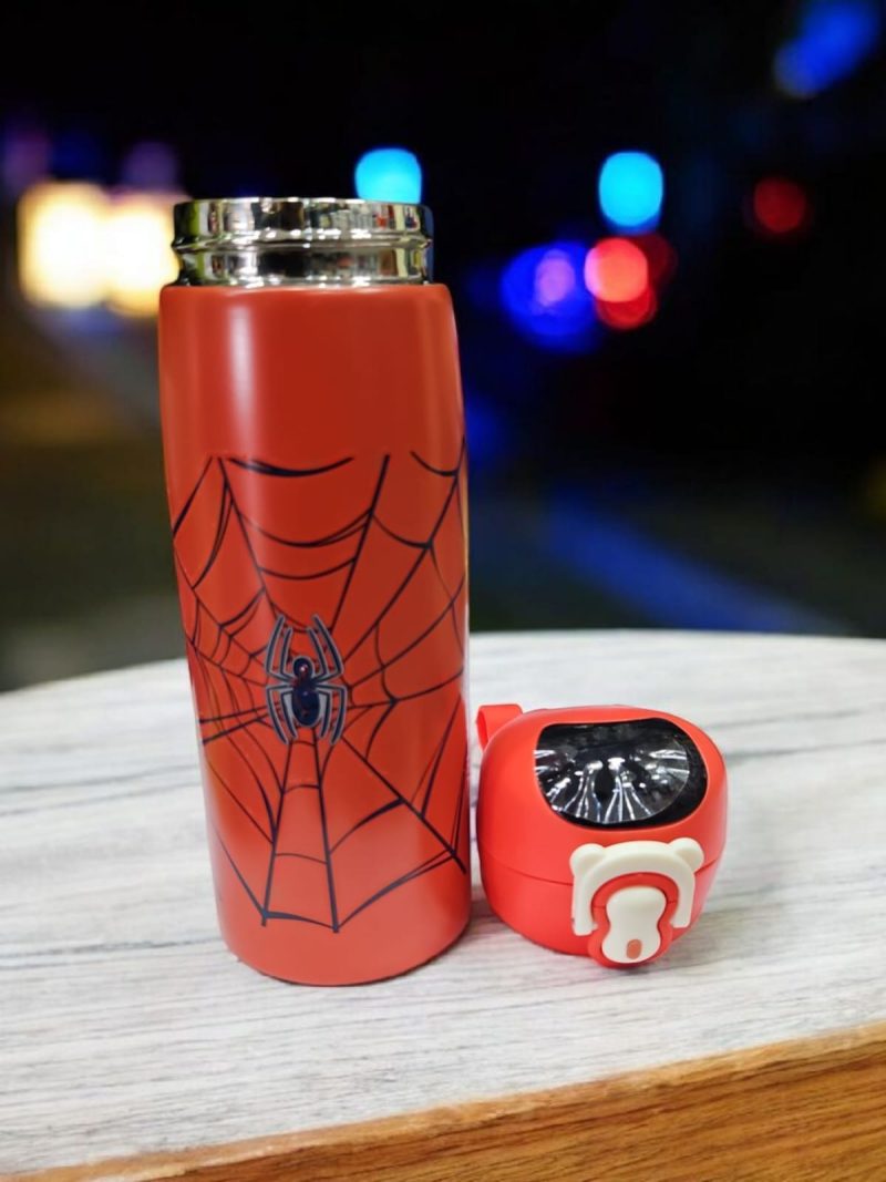 HBC-188313 Hot & Cold Stainless Steel Double Walled Vacuum Insulated Straw Sipper Water Bottle 450ML for School Kids, Boys & Girls, Travel, with Temperature Display - Image 6