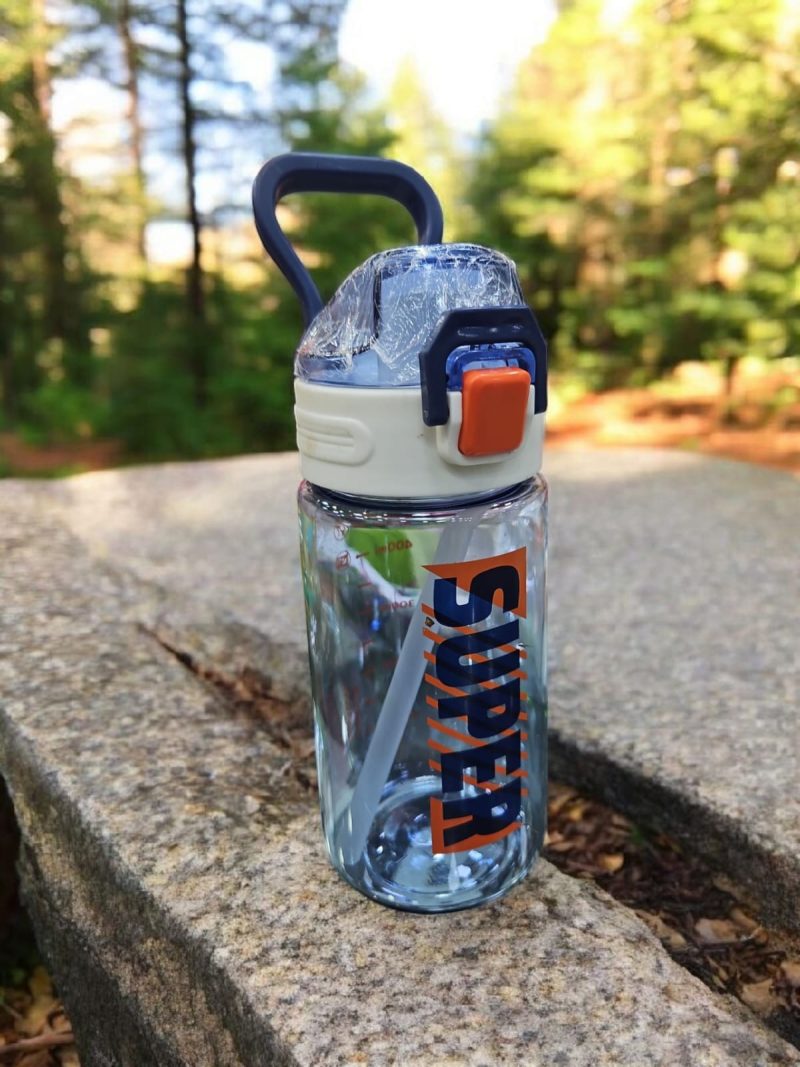 GBT-4839 600ML Plastic Sport Gym Motivational Bottle with Time Marker, Flip Top, - Image 2