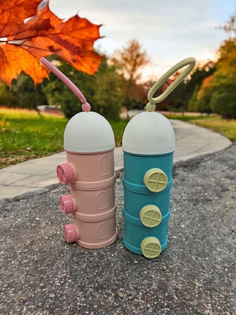 Baby Formula Dispenser 3 compartment Infant Food Storage Box for Outdoor Activities | Picnic  | Baby Feeding | Other Baby Feeding