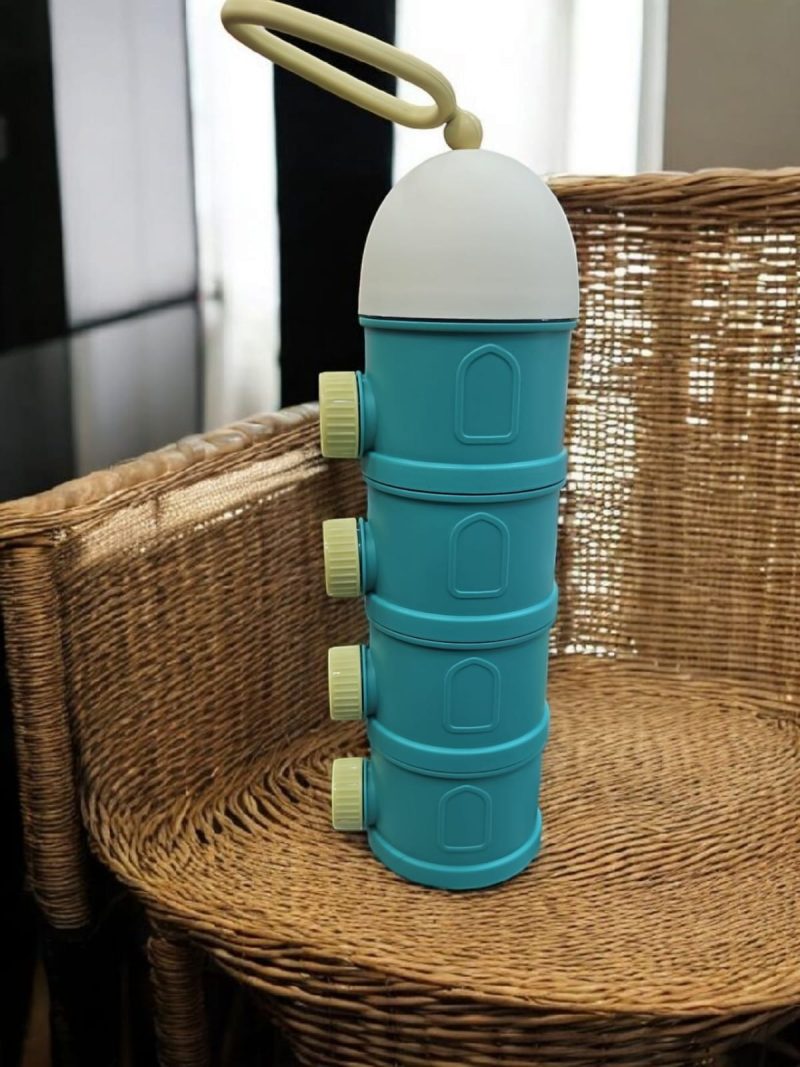 Baby Formula Dispenser 4 compartment Infant Food Storage Box for Outdoor Activities | Picnic  | Baby Feeding | Other Baby Feeding - Image 3