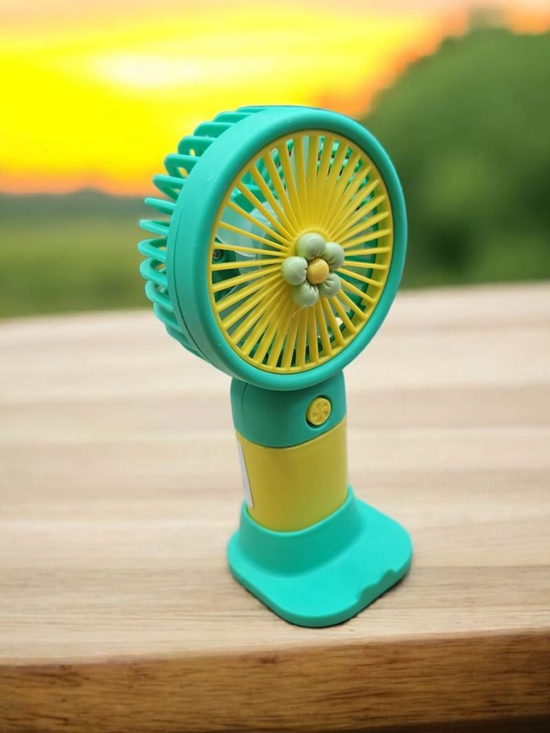 USB Rechargeable Mini Portable Hand Fan With Noise Cancelling Design Battery Operated Personal Fan for Women, Office, Travel, Mini USB Desk Fan for Home, Kitchen, Dining Room - Image 2