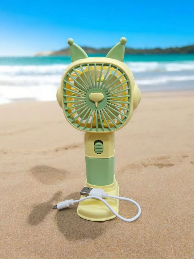 USB Rechargeable Mini Portable Hand Fan With Noise Cancelling Design Battery Operated Personal Fan for Women, Office, Travel, Mini USB Desk Fan for Home, Kitchen, Dining Room - Image 2