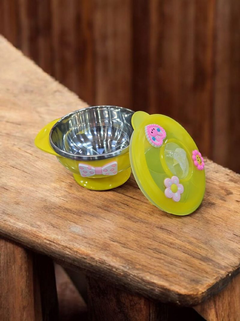 Children Baby Kids Toddlers | Stainless Steel Feeding | Sucker Bowl - Image 3