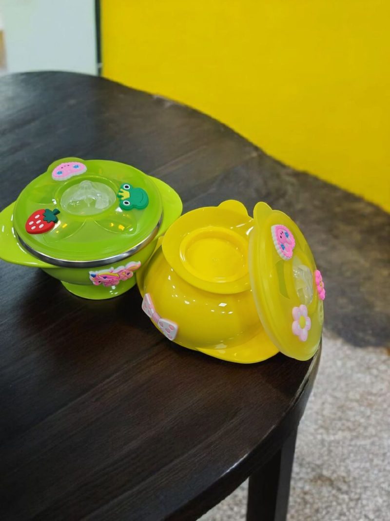 Children Baby Kids Toddlers | Stainless Steel Feeding | Sucker Bowl