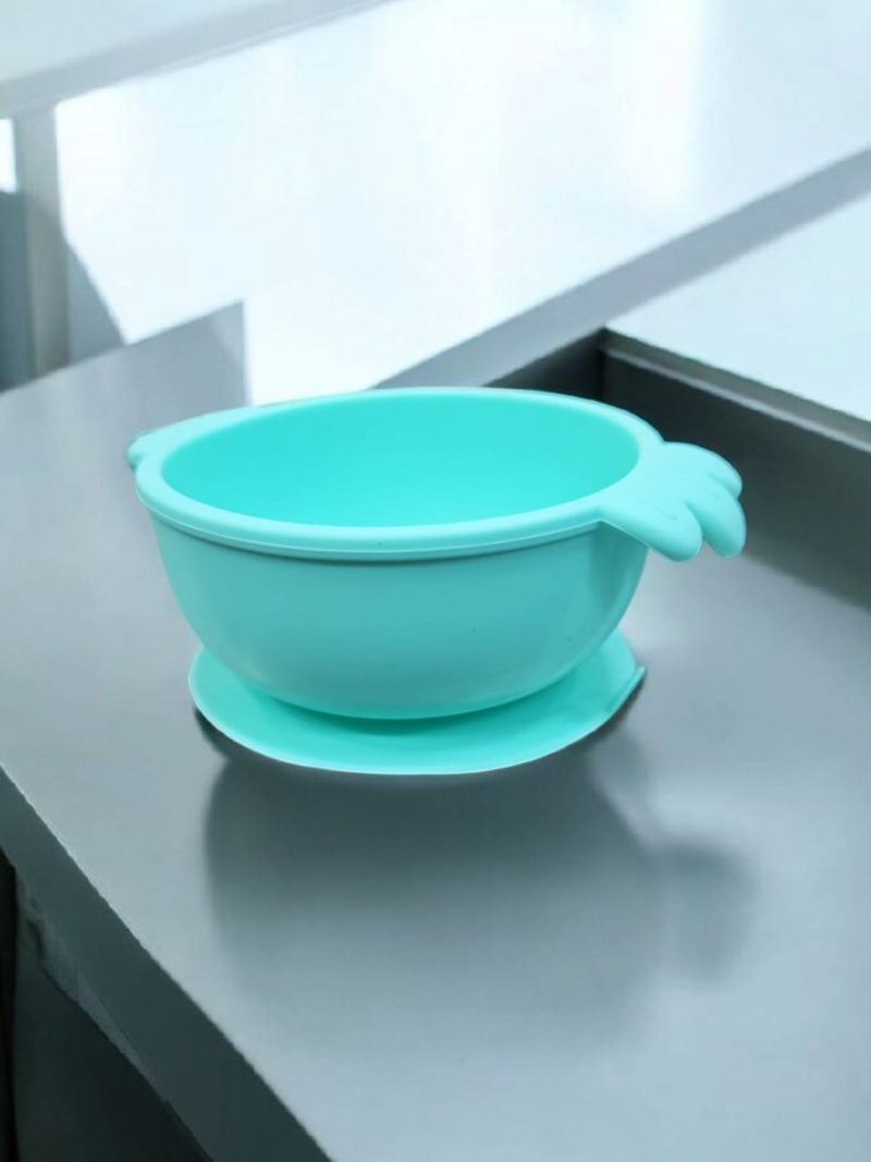 Solid Color Mini Food-Grade Silicone Baby Bowls with Suction Cup Bases - Image 4