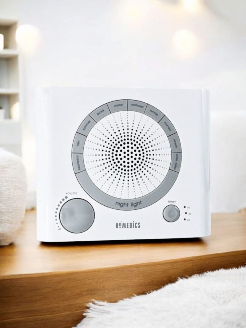 Sleep Therapy Machine, Natural Soothing Sounds, Anxiety Relief, Stress Reduction, Battery or Adaptor Charging, and Auto-Off Timer Options for Relaxation - Image 3