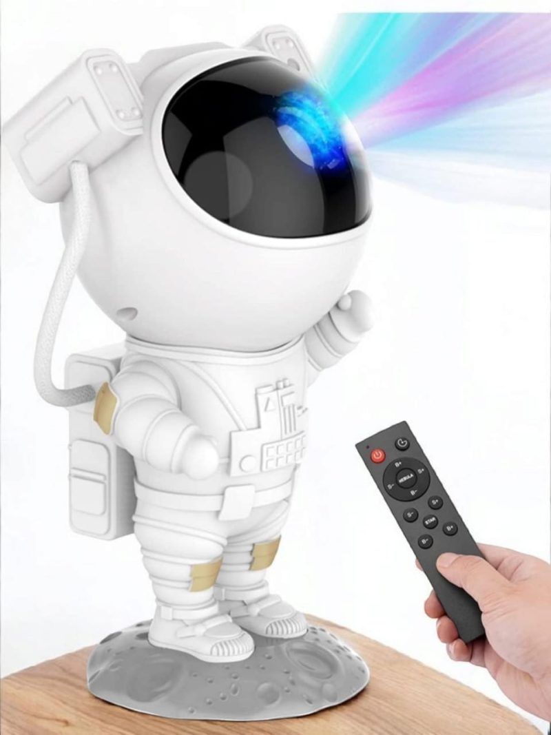 Astronaut Galaxy Projector with Remote Control - 360° Adjustable Timer Kids Astronaut Nebula Night Light, for Gifts,Baby Adults Bedroom, Gaming Room, Home and Party (Corded Electric) - Image 3