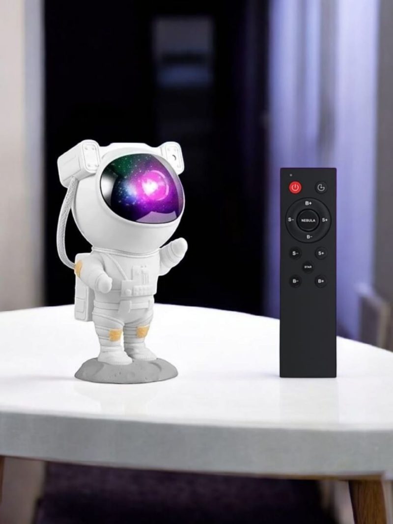 Astronaut Galaxy Projector with Remote Control - 360° Adjustable Timer Kids Astronaut Nebula Night Light, for Gifts,Baby Adults Bedroom, Gaming Room, Home and Party (Corded Electric)