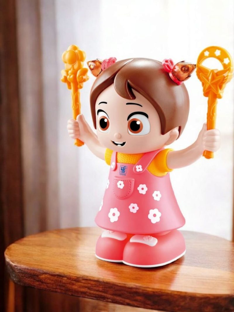 Musical Dancing Girl Toy with Flashing Lights & Singing Doll – Bump and Go, Walking Fun for Kids