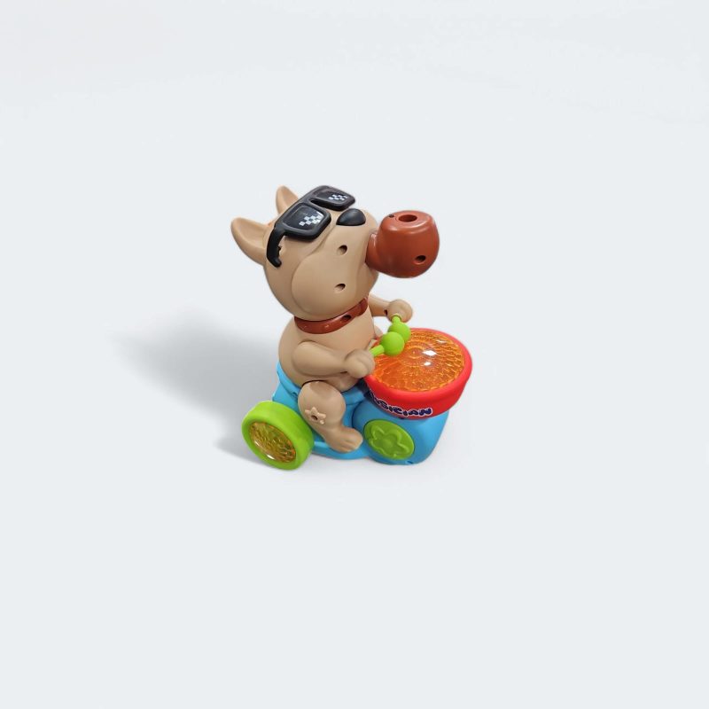 Dog Drummer with Smoke Feature Toy | Musical Walking Flashing Light | Amazing Sound | Beating Drum & Smoke Toys for Kids Boys Girls Children - Image 3