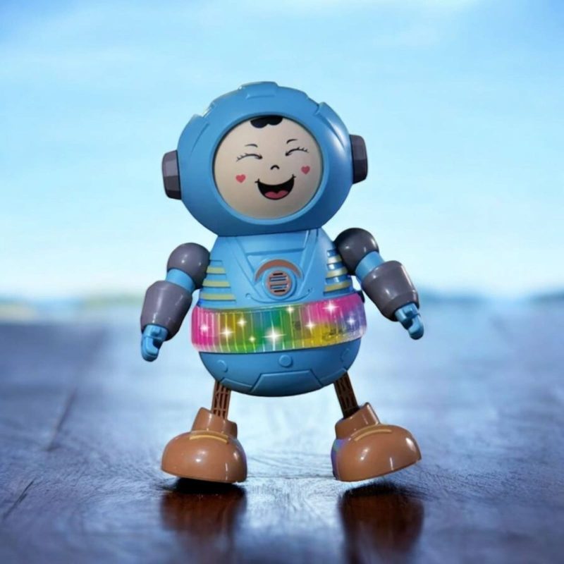 Creative Dancing Electric Space Robot Toy – Lights, Dance Music, and Face Changing – Fun Toy for Kids 1-7 Years