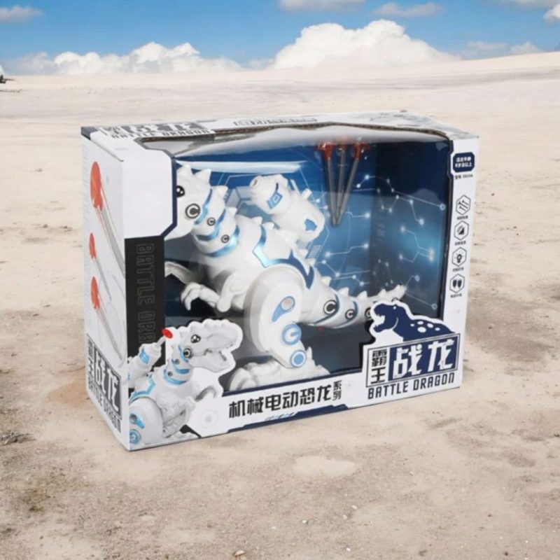 Interactive Electric Fire Breathing Dragon & Walking T-Rex Dinosaur Robot Toy – Mist Spray, Soft Bullets Shooting, and More – Perfect Gift for Kids - Image 3