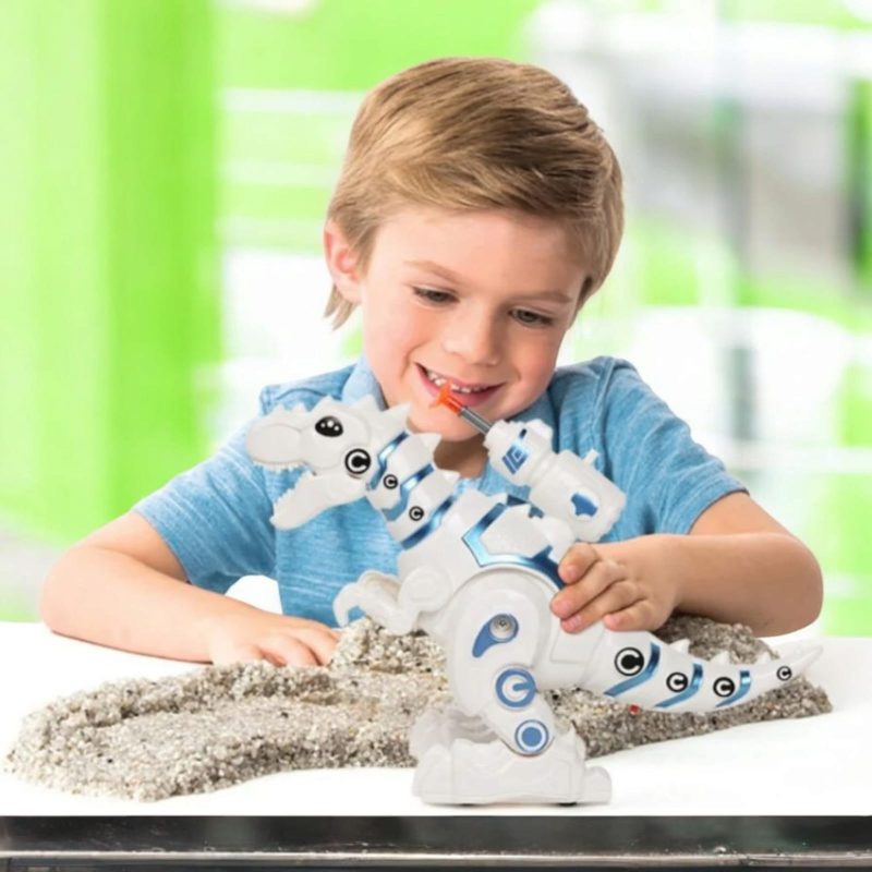 Interactive Electric Fire Breathing Dragon & Walking T-Rex Dinosaur Robot Toy – Mist Spray, Soft Bullets Shooting, and More – Perfect Gift for Kids - Image 4
