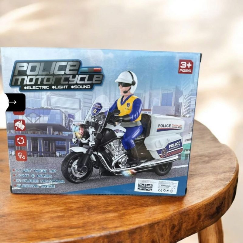 Police Motorcycle Toy for Kids – Battery Operated Fun for Little Adventurers!