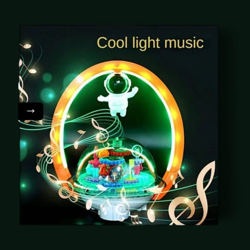 Gear Light Ball Magnet Astronaut Toy - Electric Dream Light Ball Magnetic Suspension Toy for Kids