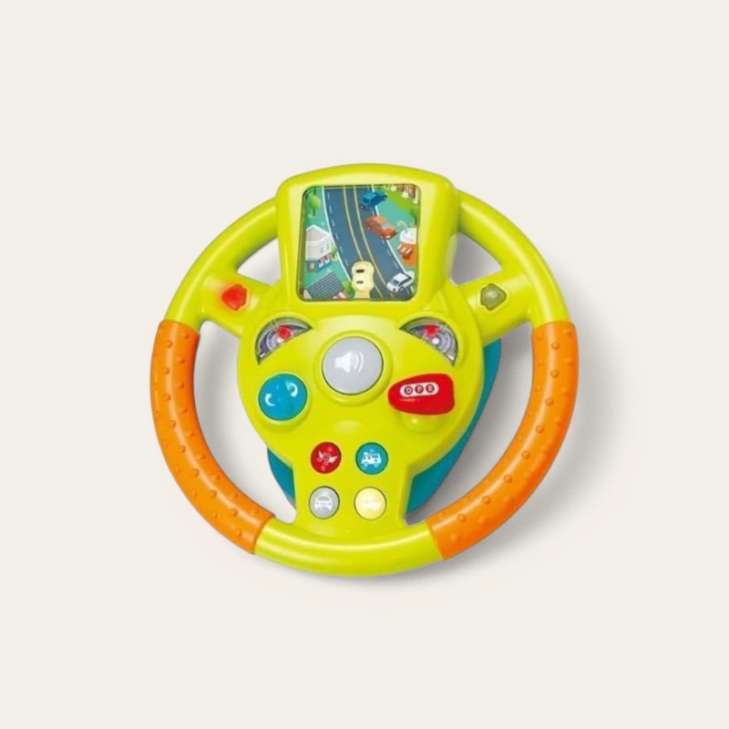 Car Steering Wheel Toy for Kids Simulation Driving Car Toy with Light & Sound Mode Experience The Fun of Driving Car Toys - Little Driver Steering Wheel - Image 5