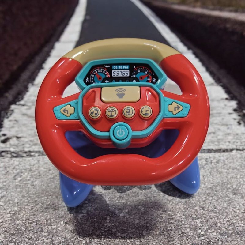 Car Steering Wheel Toy – Fun Simulated Driving with Lights, Sounds, and Learning Features for Toddlers & Kids_Yellow - Image 2