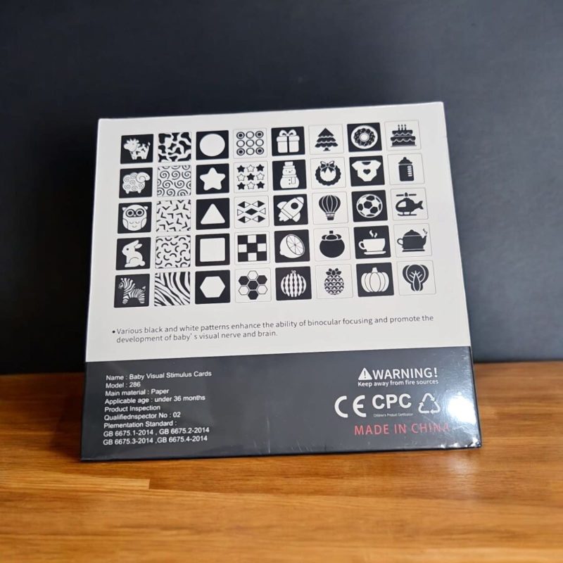 Baby Vision 1-3 Months High Contrast Stimulus Cards | Trigger Cards | Baby Flashcard | Baby Contrast Cards for Preschool Concentration - Image 2