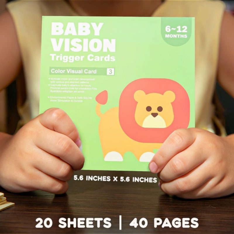 Baby Vision 6-12 Months High Contrast Trigger Cards | Baby Flashcard | Baby Contrast Cards for Preschool Concentration