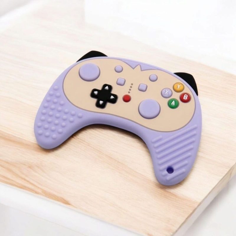 100% Silicone Teether Gaming Remote Shape Teething Toy - Image 2