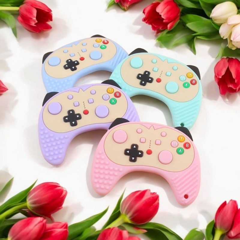 100% Silicone Teether Gaming Remote Shape Teething Toy