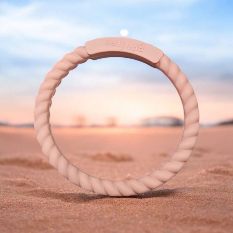 Portable Baby Teether Silicone Bracelet Chewing Teething Ring Kid Gift Baby Nursing Teether For Baby Accessories Toys - Image 2