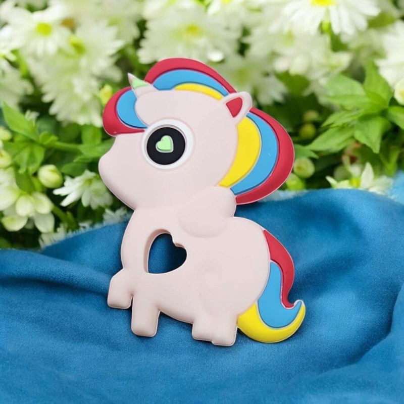 BPA-Free Unicorn -Shaped Silicone Baby Teether - Image 3