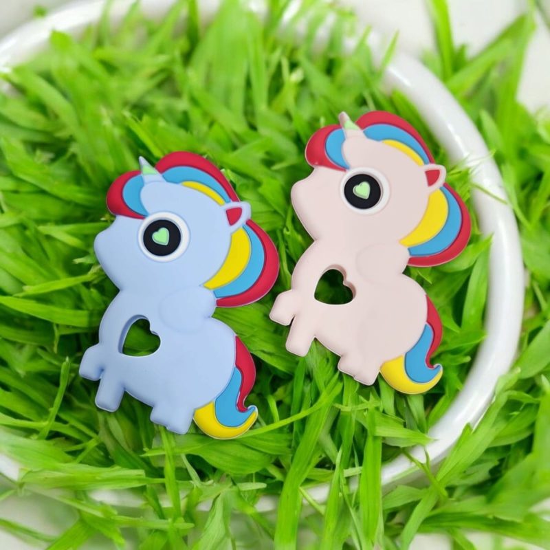 BPA-Free Unicorn -Shaped Silicone Baby Teether
